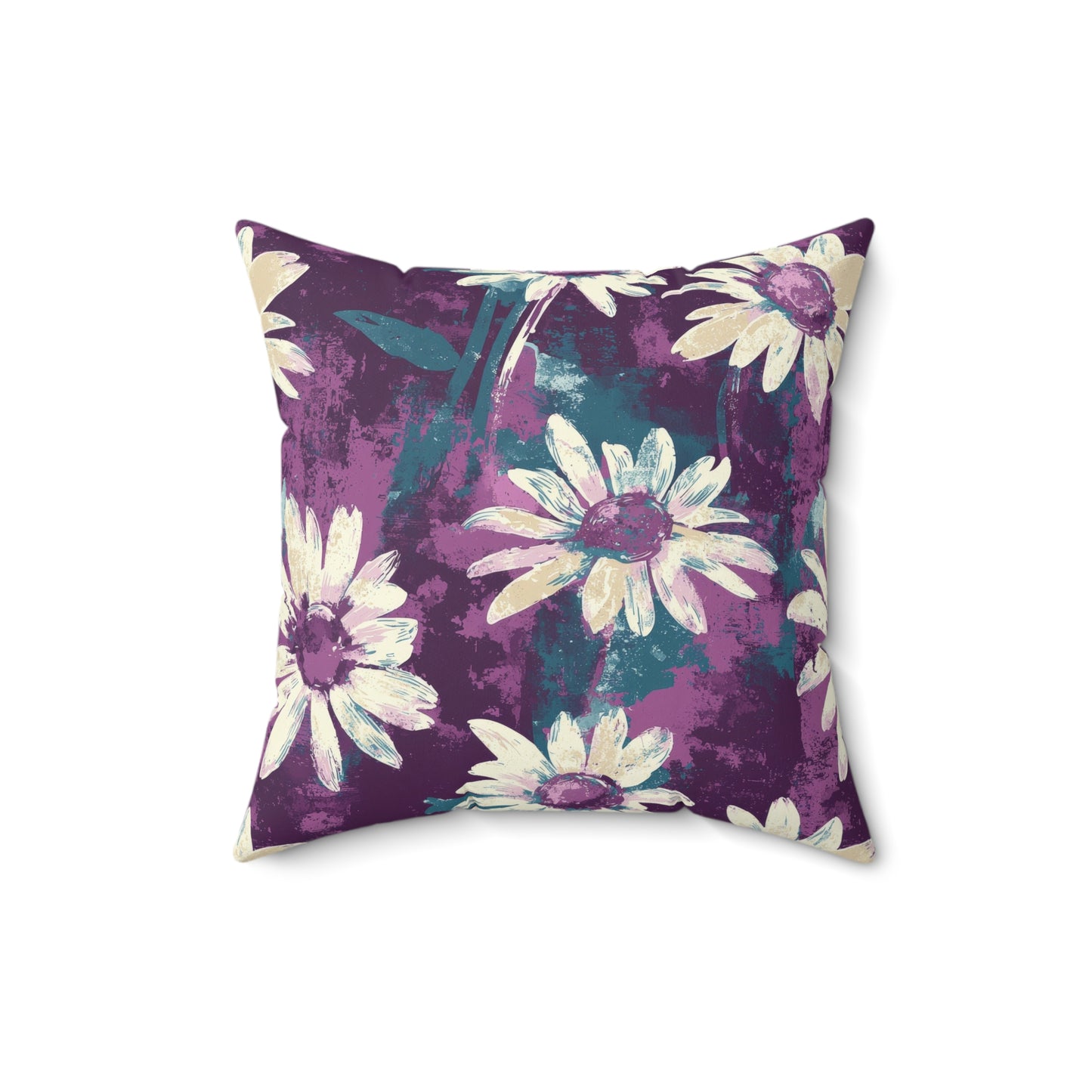 Twilight Daisy Meadow Throw Pillow