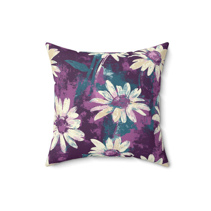 Twilight Daisy Meadow Throw Pillow