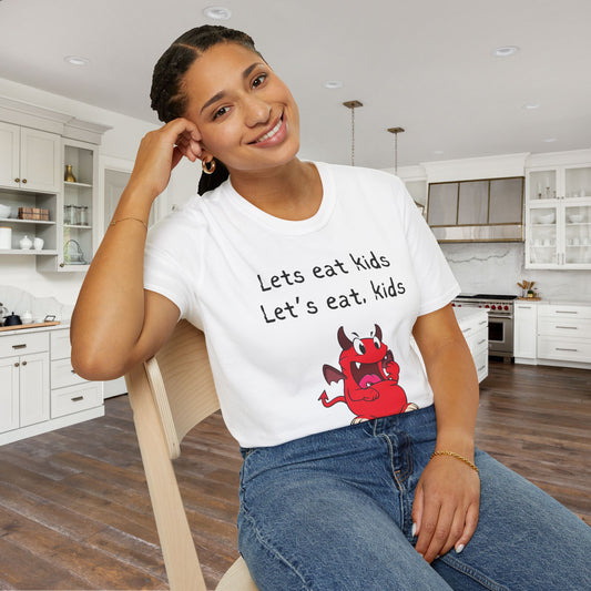 Lets Eat Kids Good Grammar Saves Lives Adult T-shirt
