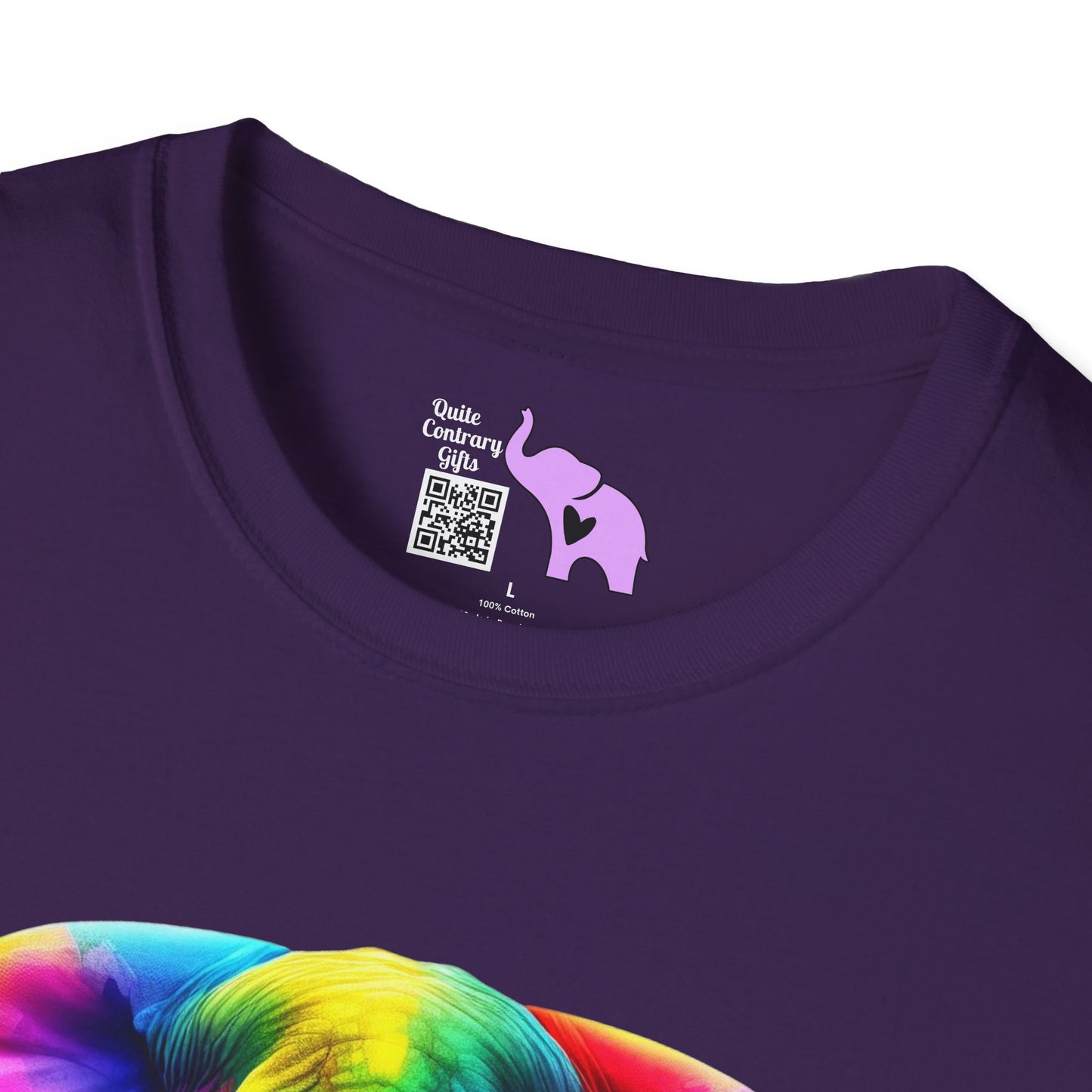 Colorful Elephant Adult T-shirt