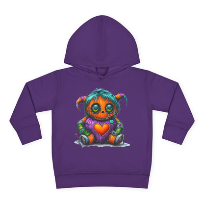 Patchwork Pumpkin Heart Toddler Hoodie