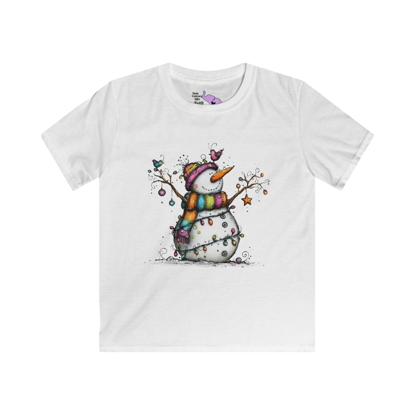 The Snowman Who Loved Butterflies Youth Softstyle Tee