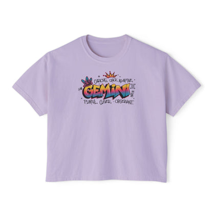 Gemini Street Art Women's Boxy Tee
