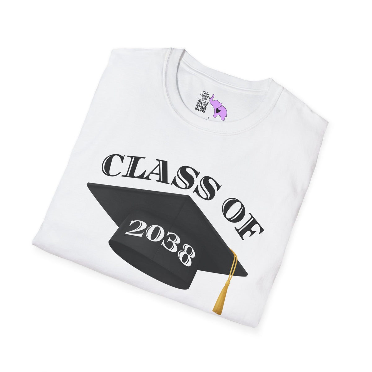 Class of 2038 Unisex Tshirt for 2026/27 First Grader (Style 2)