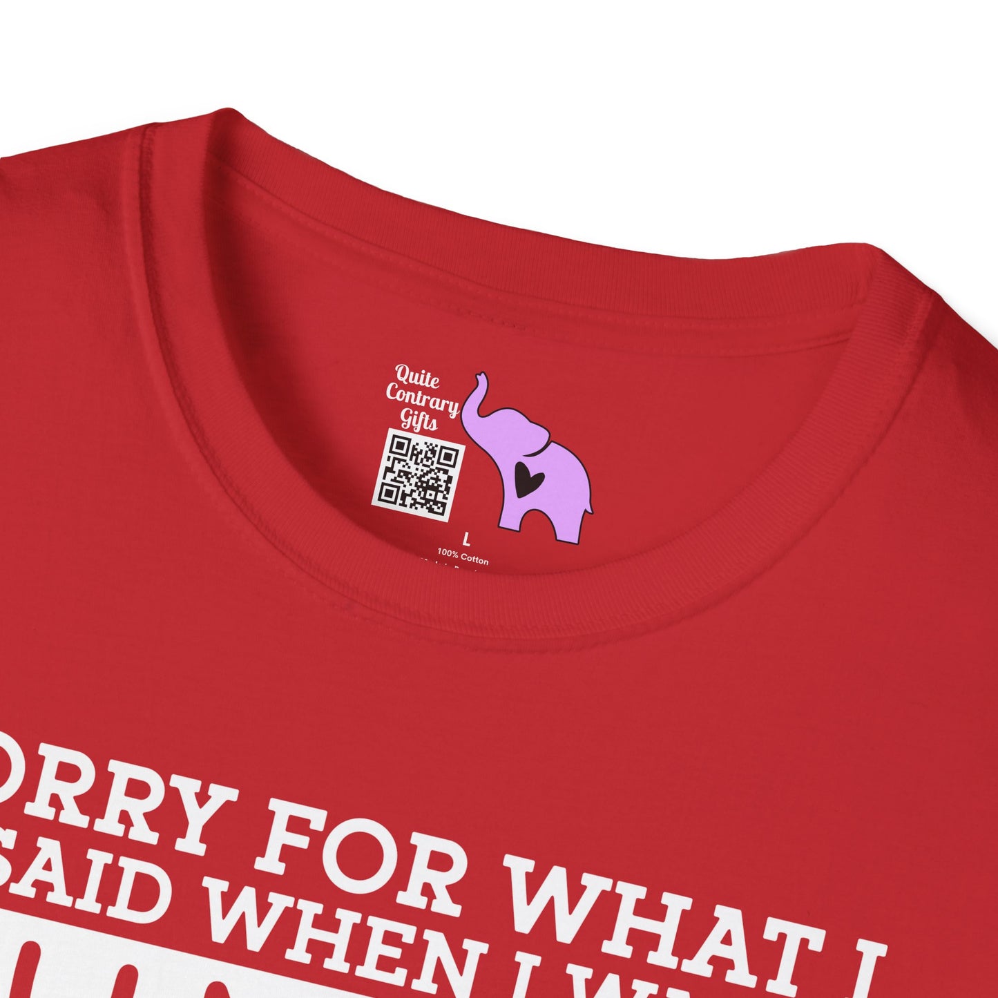 Sorry For What I Said When I Was Hungry Adult T-shirt
