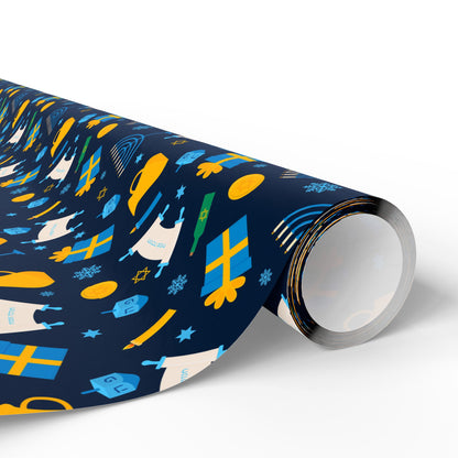 Bright Traditions Hanukkah Wrapping Paper