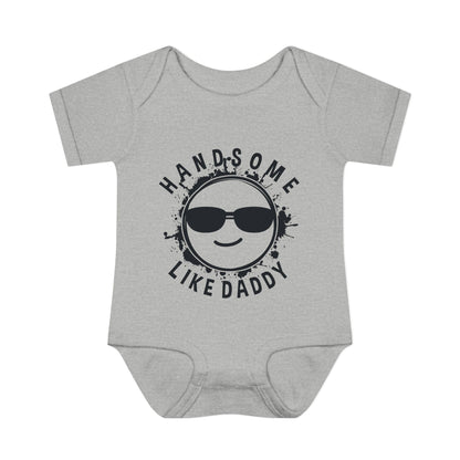 Handsome Like Daddy Infant Rib Bodysuit