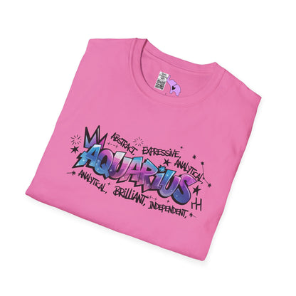 Aquarius Street Art Adult T-shirt