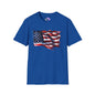 Distressed American Flag Adult T-shirt