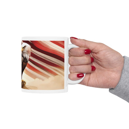 American Bald Eagle Ceramic Mug, (11oz, 15oz)