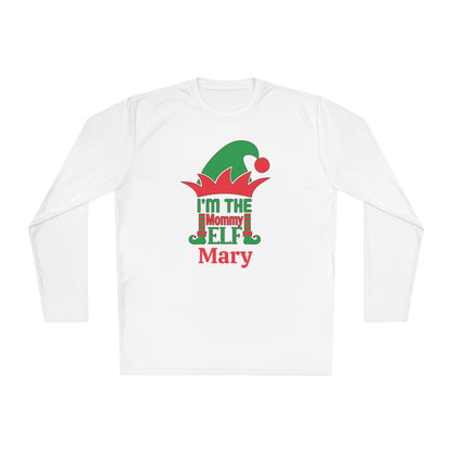 I'm The Mommy Elf Personalized Adult Long Sleeve Tee