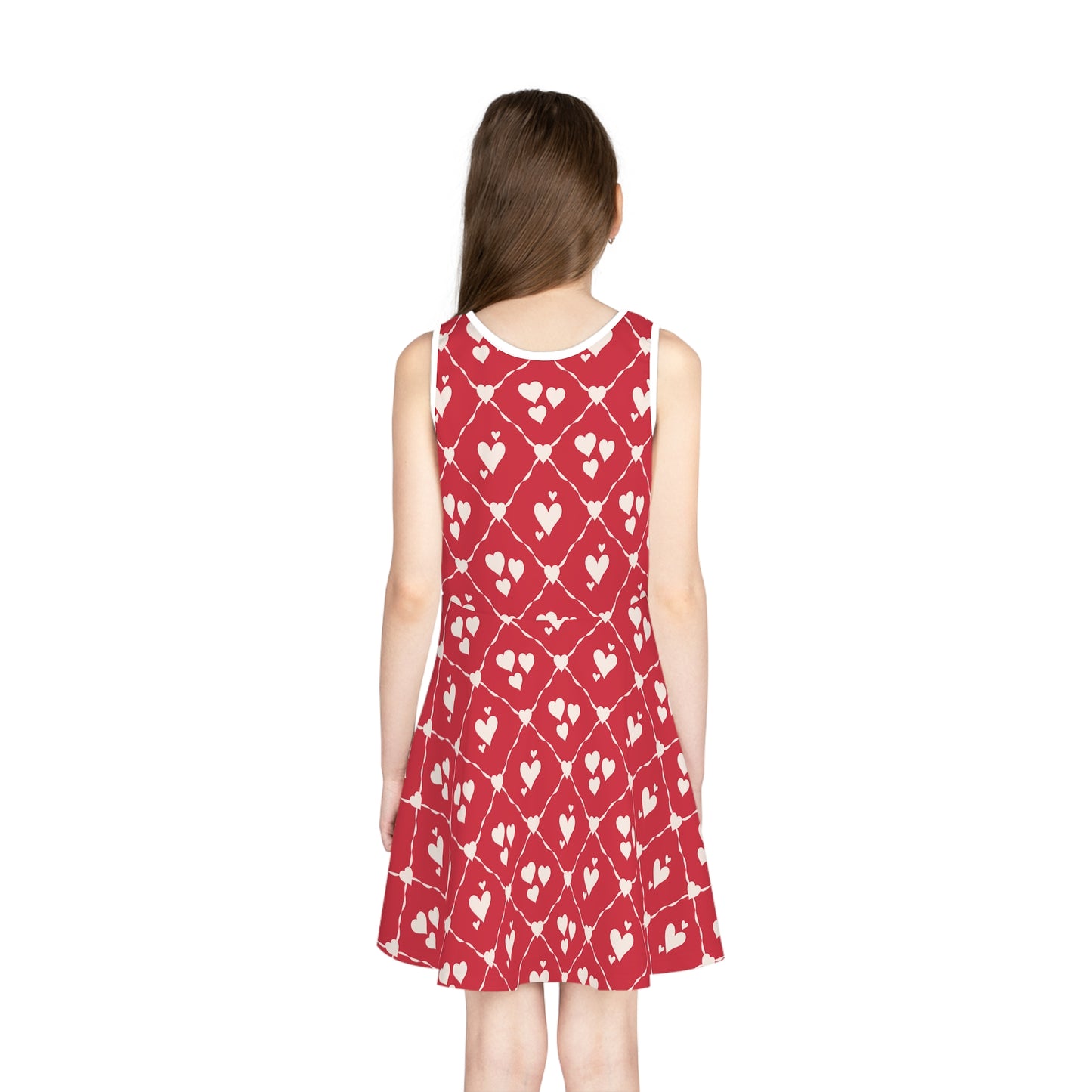 Sweetheart Trellis Girls' Sleeveless Sundress