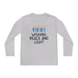 Hanukkah Wishing Peace & LIght Youth Long Sleeve Tee