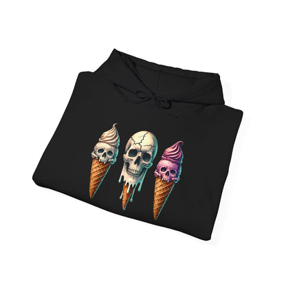 Ice Cream Cone Skull Heavy Blend™ Hooded Sweatshirt