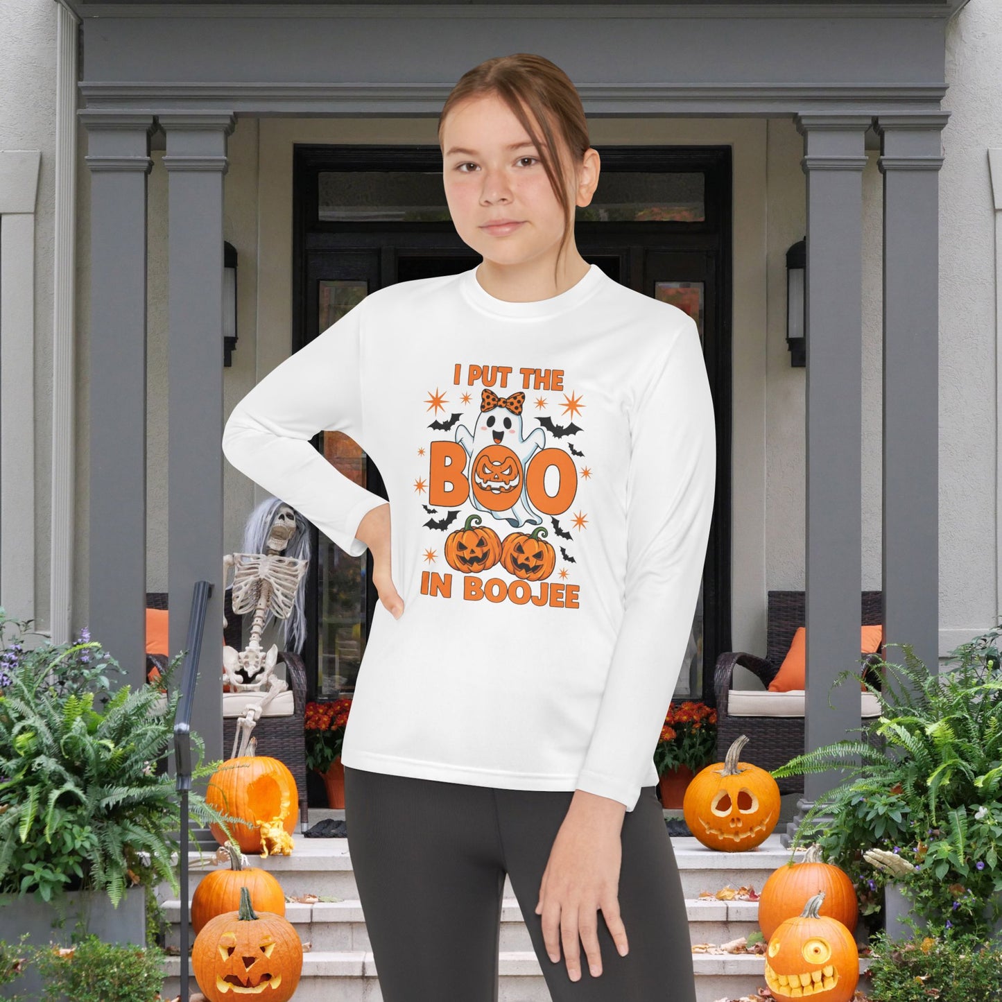 I Put the Boo in Boojee Youth Long Sleeve Tee