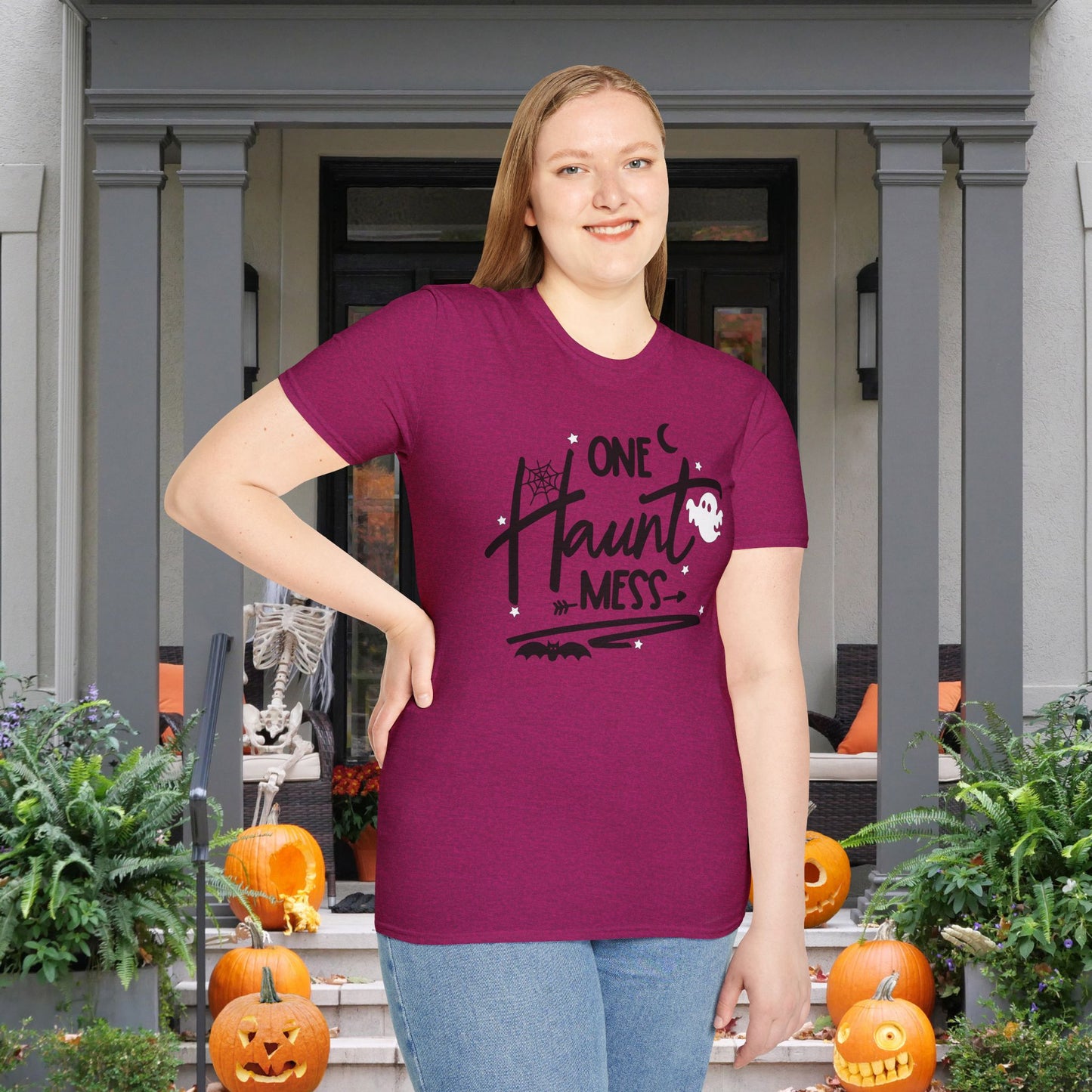 One Haunt Mess Adult T-shirt
