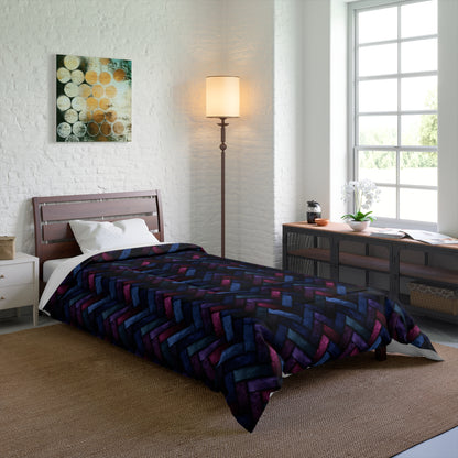 Velvet Angles Print Comforter