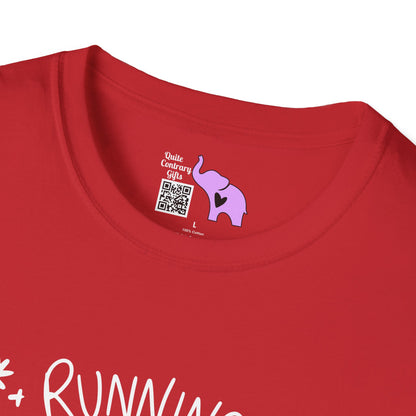 Running on Caffeine, Kisses, & Christmas Cheer Adult T-shirt