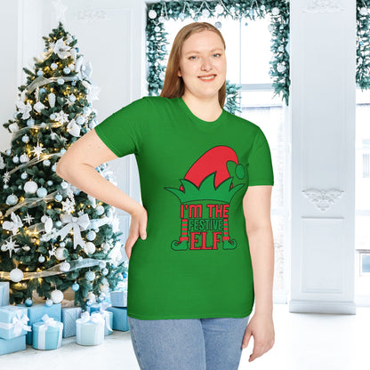 I'm The Festive Elf Adult T-shirt