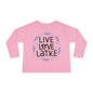 Hanukkah Live Love Latke Toddler Long Sleeve Tee