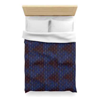 Midnight Sage Bloom Microfiber Duvet Cover