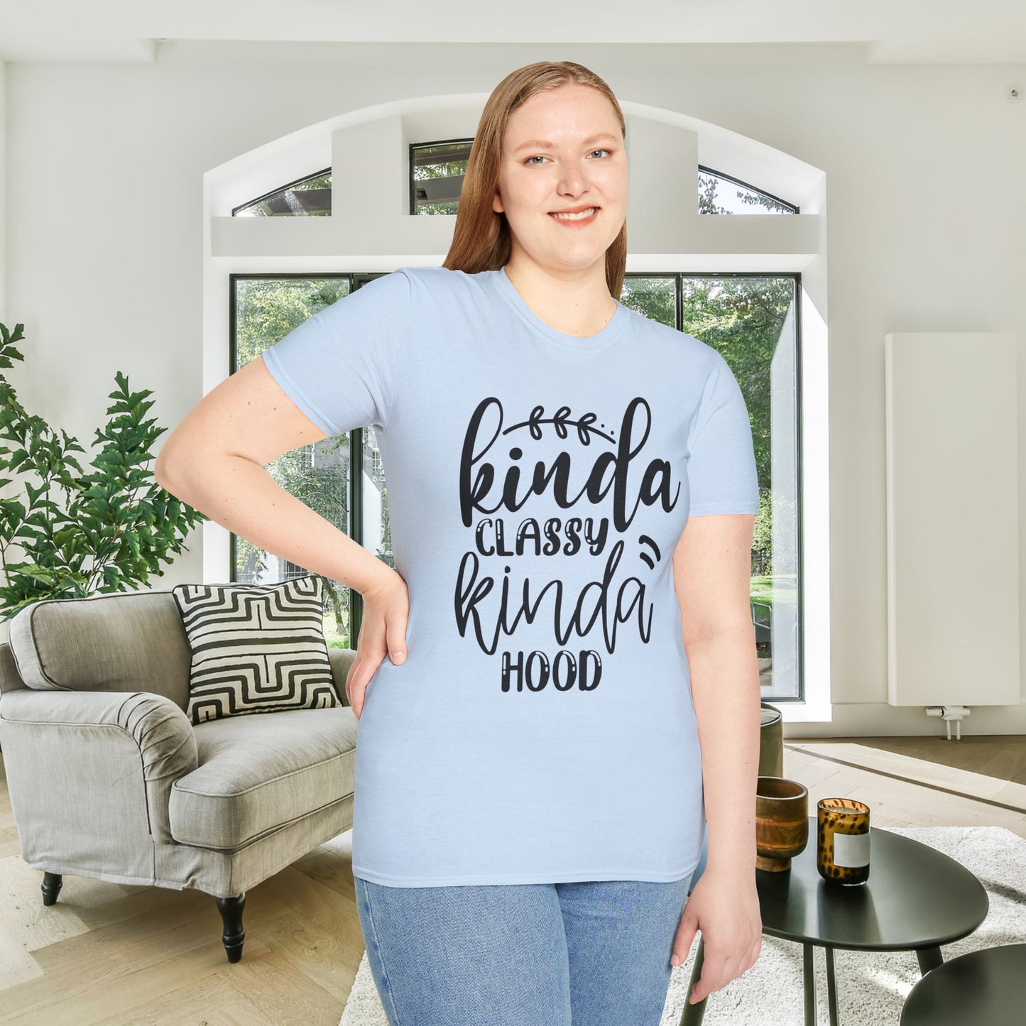 Kinda Classy Kinda Hood Adult T-shirt