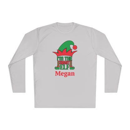 I'm The Smart Elf Personalized Adult Long Sleeve Tee