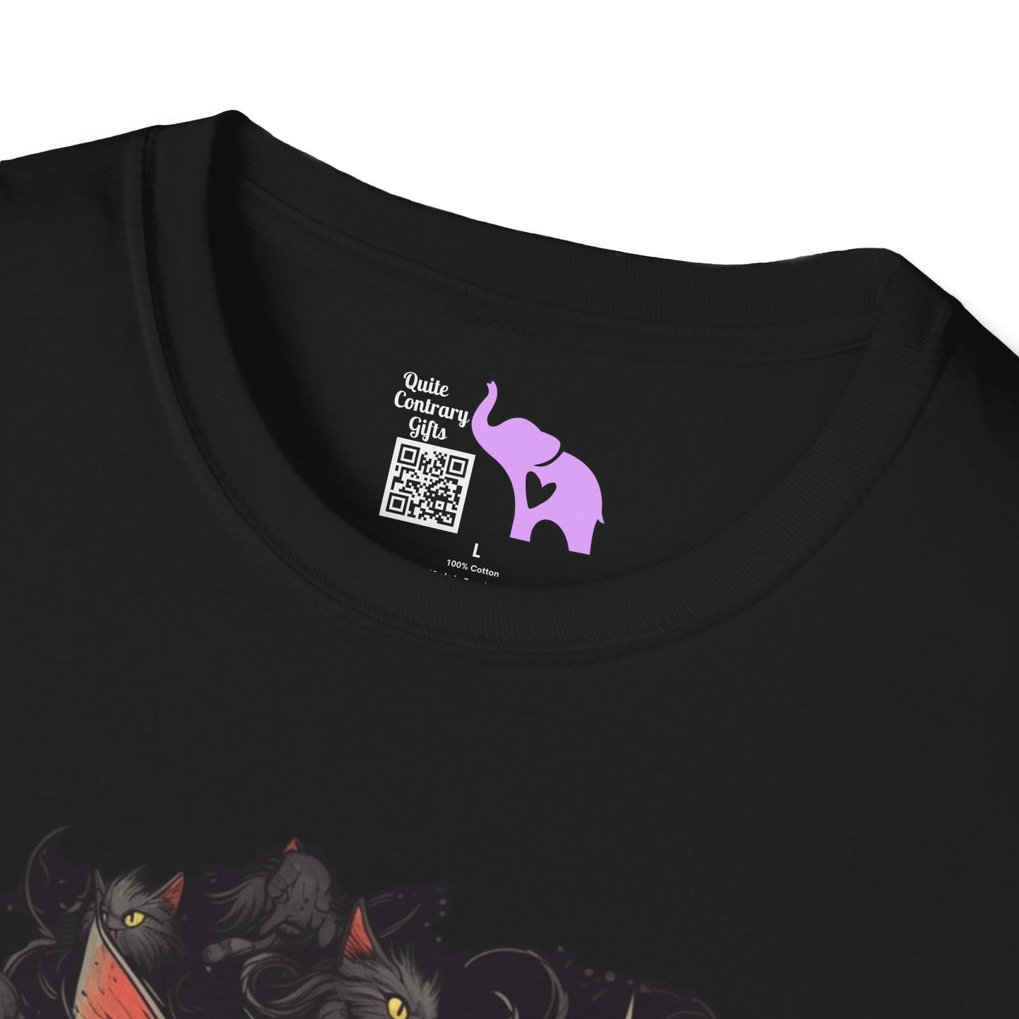 Creepy Black Cats 1 Adult T-shirt