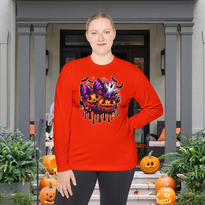 Bats Bows & Boos Adult Long Sleeve Tee