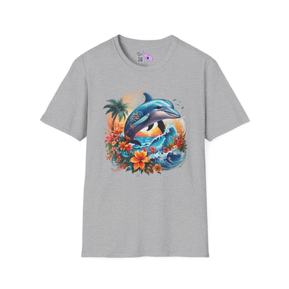 Tropical Dolphin Adult T-shirt