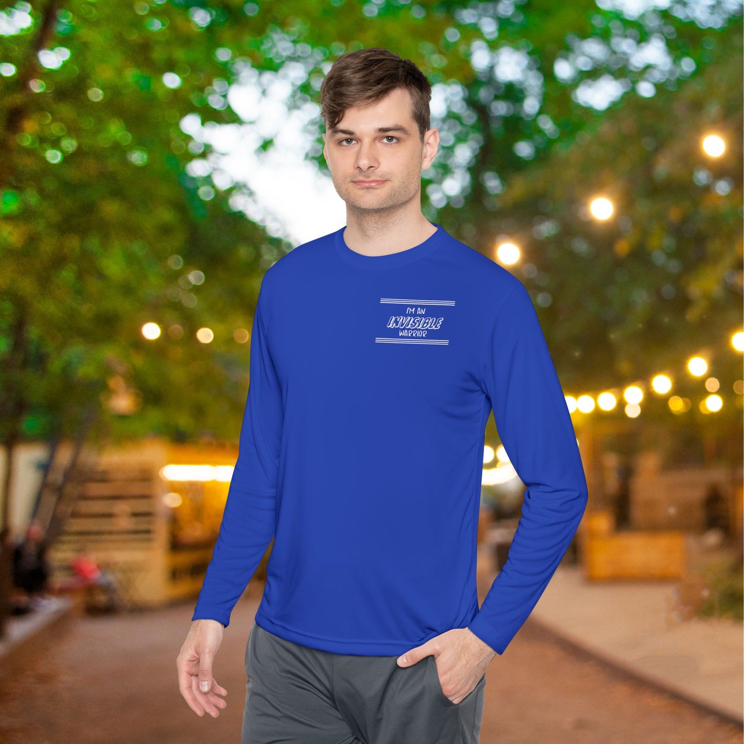 I'm An Invisible Warrior Chronic Illness Adult Long Sleeve Tee