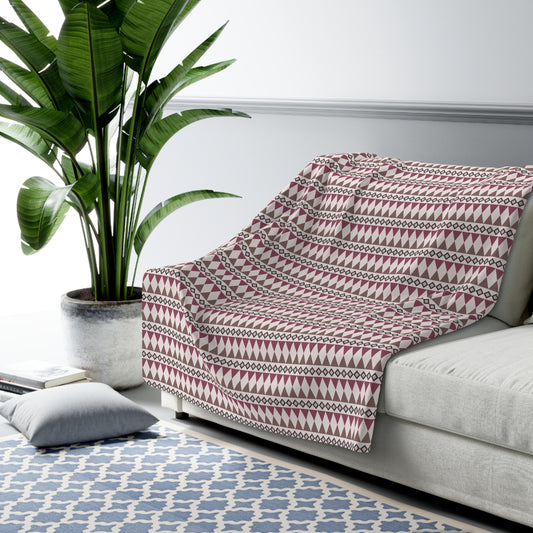 Rosewood Cairn Stripes Fleece Blanket