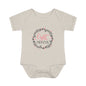 Pink Milestone Wreath Onesie-Eight Months