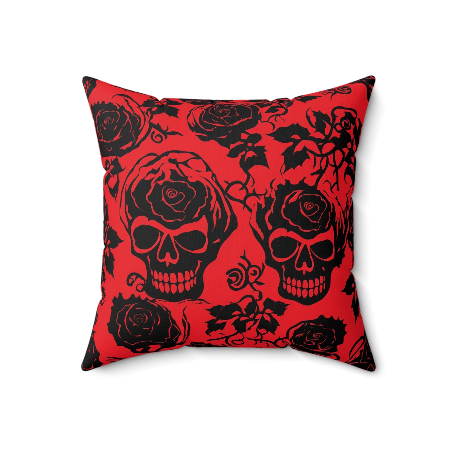 Crimson Masquerade Throw Pillow