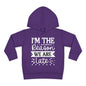 I'm The Reason We Are Late Toddler Hoodie