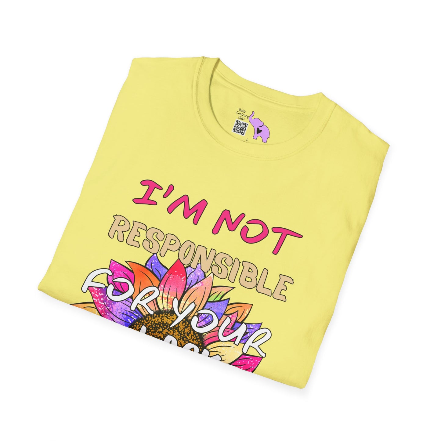 I Am Not Responsible for Your Lack of Knowledge Adult T-shirt