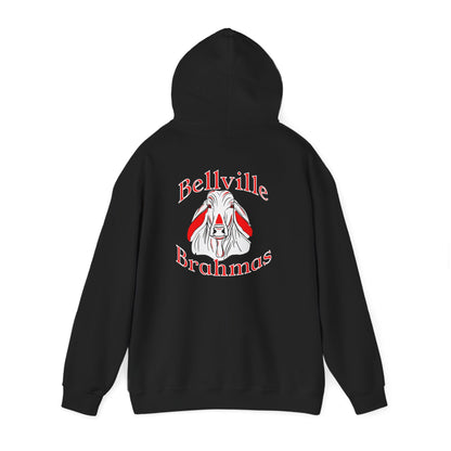 ""Bellville Brahmas Mascot Adult Heavy Blend™ Hooded Sweatshirt