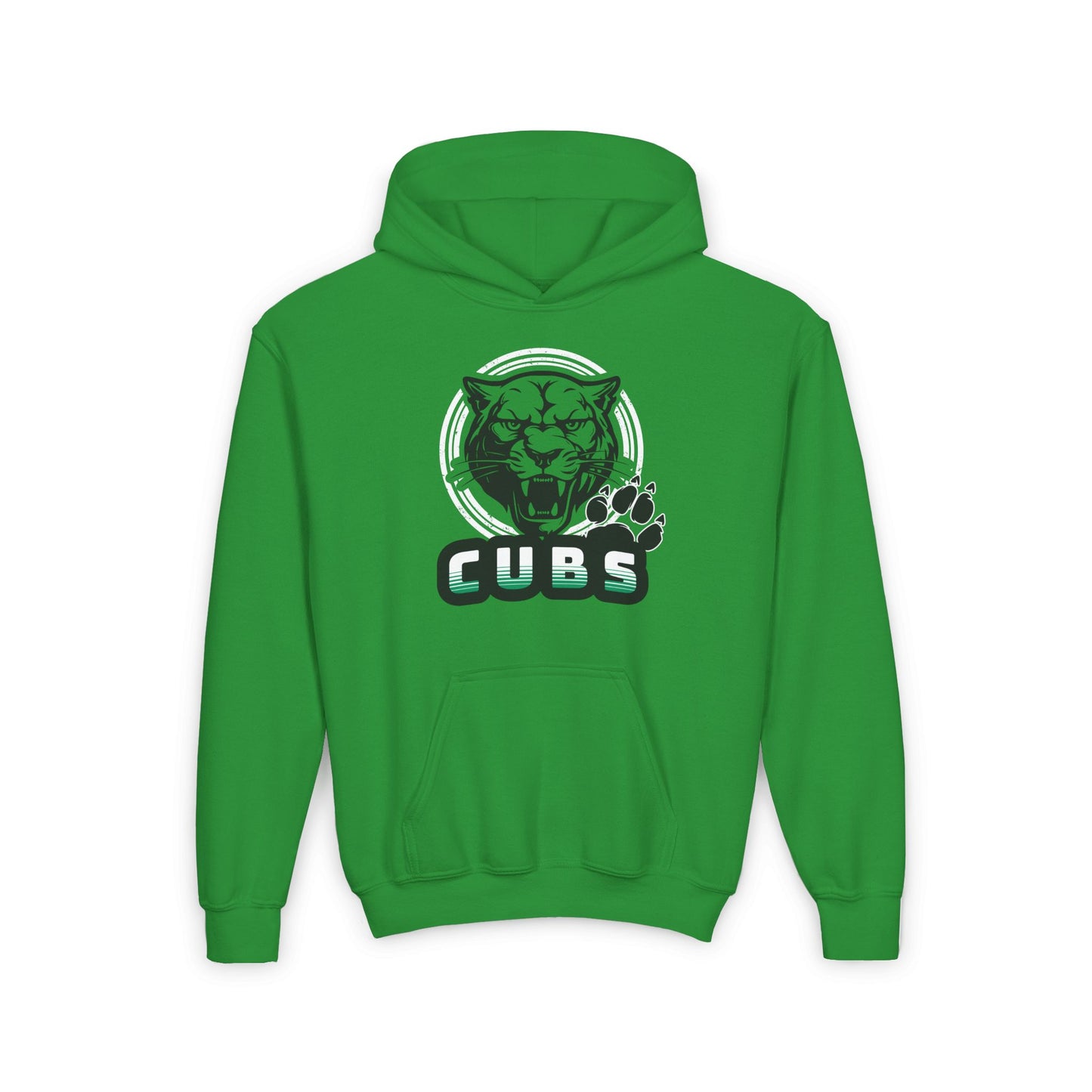 Cubs Circle Mascot Youth Heavy Blend Hoodie