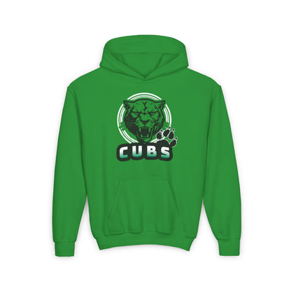 Cubs Circle Mascot Youth Heavy Blend Hoodie