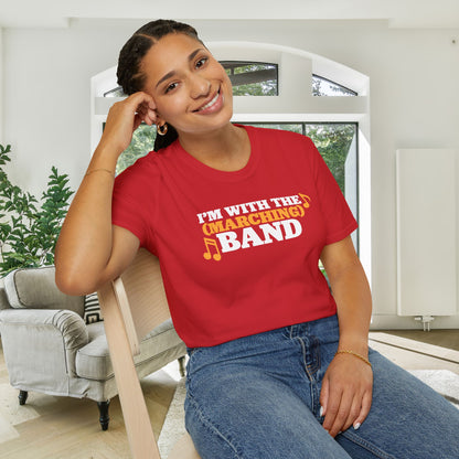I'm With The (Marching) Band Adult T-shirt