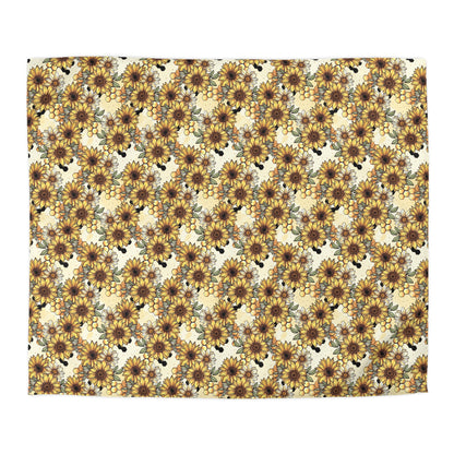Honeycombs & Sunflowers Duvet Bedding Set