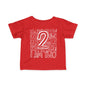 I Am Two Typography Infant T-Shirt