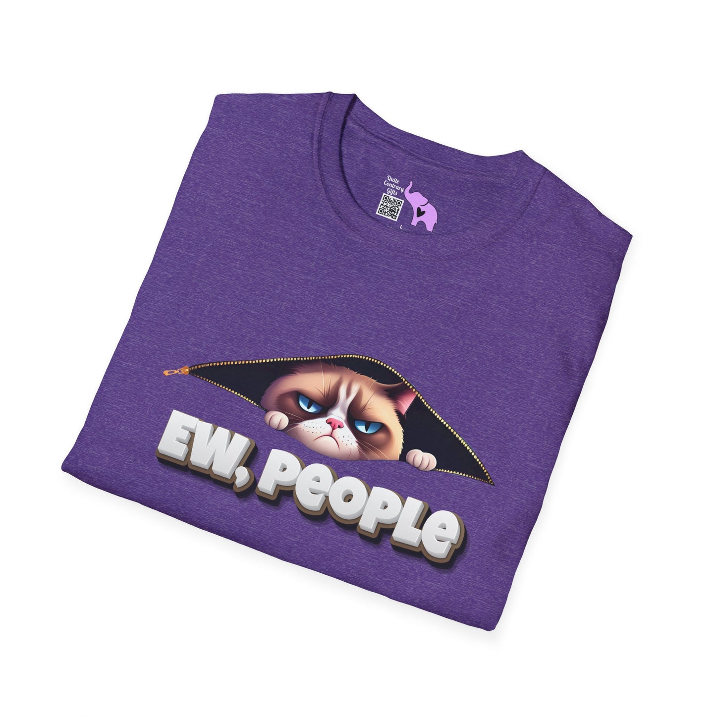 Ew People Grumpy Cat Adult T-shirt