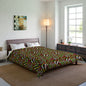 Warped Yellow/Green Checkered Comforter