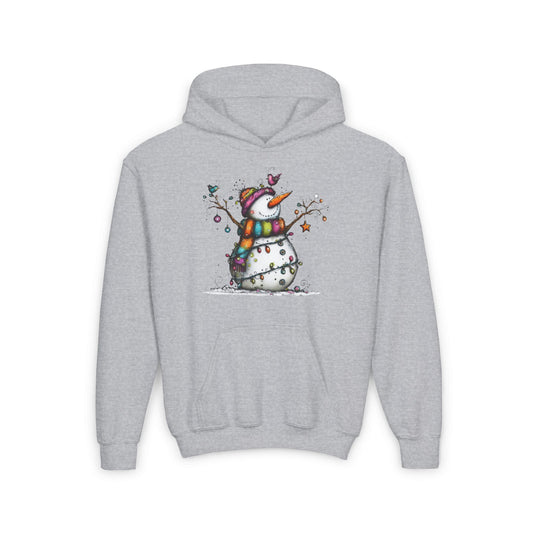 The Snowman Who Loved Butterflies Youth Heavy Blend Hoodie