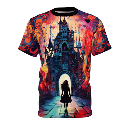 Alice In Wonderland-Themed Adult AOP Tee