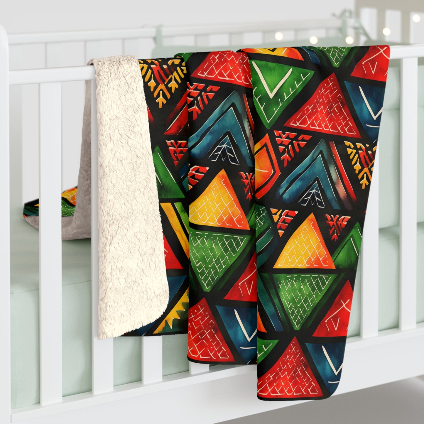 Ancestor Echo Sherpa Fleece Blanket