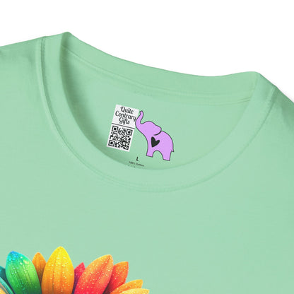 Colorburst Flowers Adult T-shirt
