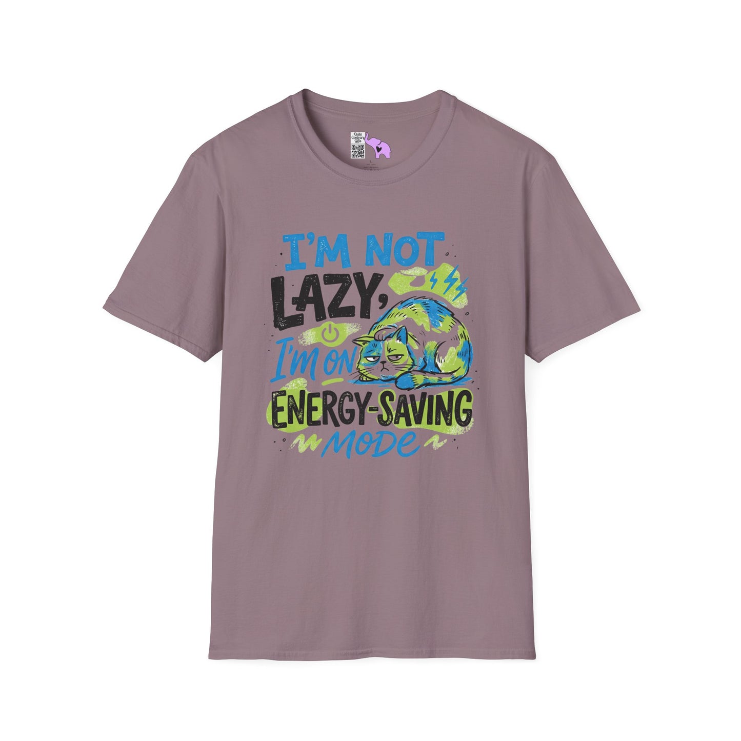 ""I'm Not Lazy, I'm On Energy Saving Mode (Cat) Adult T-shirt