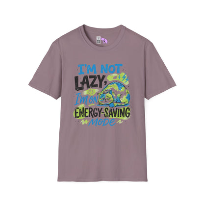 ""I'm Not Lazy, I'm On Energy Saving Mode (Cat) Adult T-shirt
